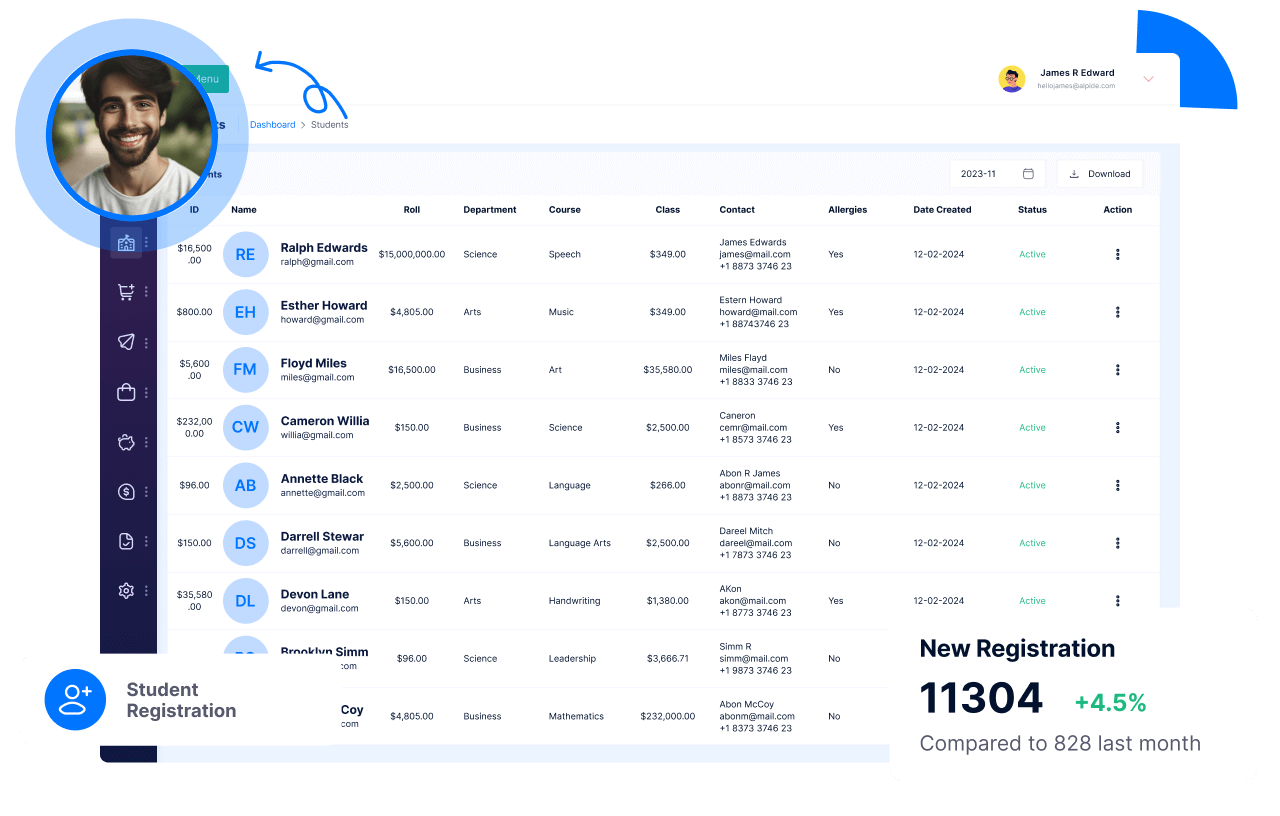 Seamless-Registration-of-Student-Data-Alpide